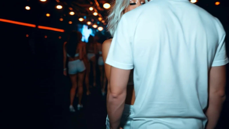 Daphne gives a blowjob in public