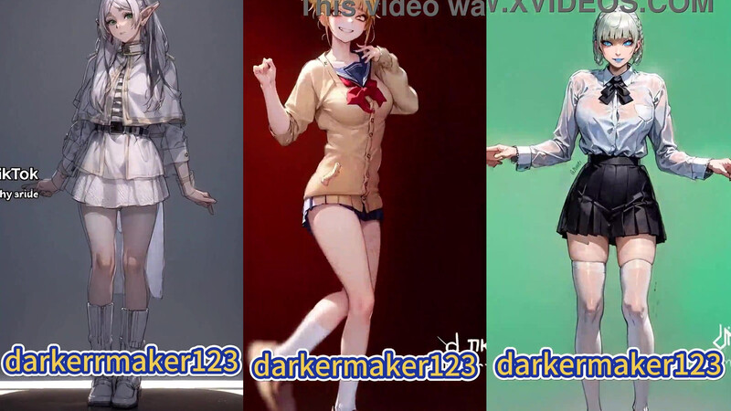 ai art tiktok dance compilation Freeze Toga EVA