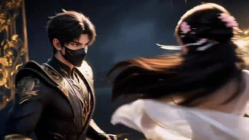 Costume martial arts scene? It's not that simple, perhaps it's a "action movie" AI-generated
