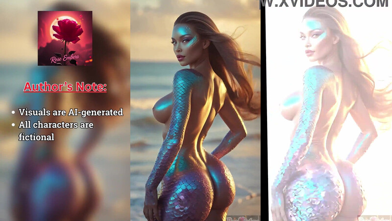 Sexy Mermaid with Perfect Ass Learns How to Use Her Legs with EDM (AI-generated)