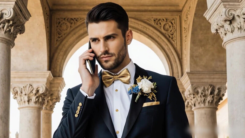 Bride Cheating with Black Man before Wedding (AI Generated)