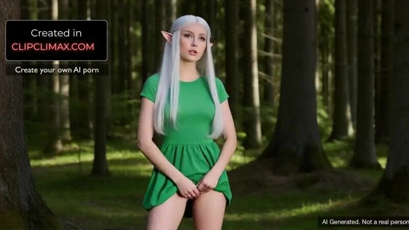 AI Generated Busty Wood Elf Seduces Knight for Hard Fuck in the Forest - Medieval Fantasy Porn