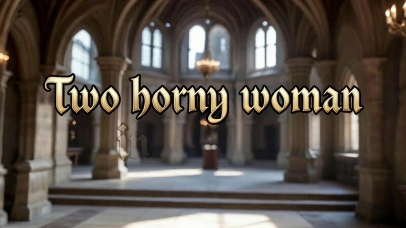 Two horny lesbians in a castle, Ai animation