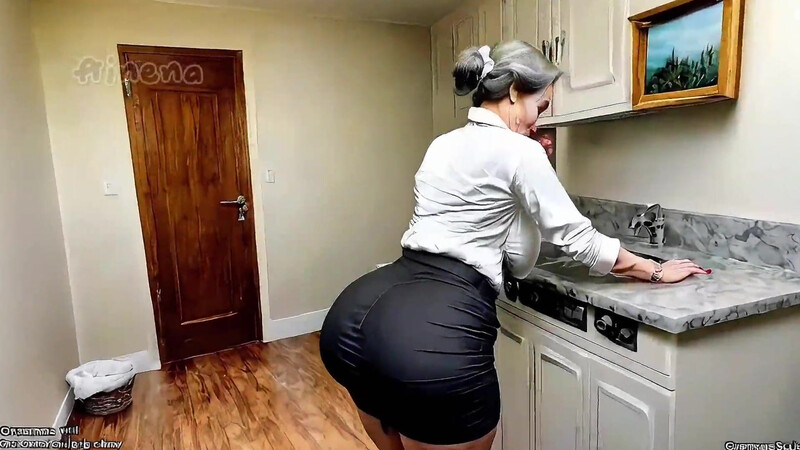 Granny Sneaks Into the Young Guy’s Room to Pleasure Him “AI Generated”