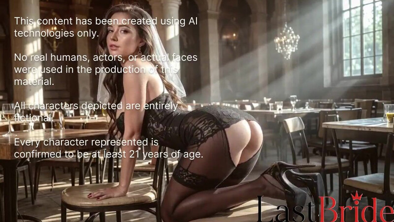 The best man banged this hot bride while the groom was celebrating at the table [Ai]