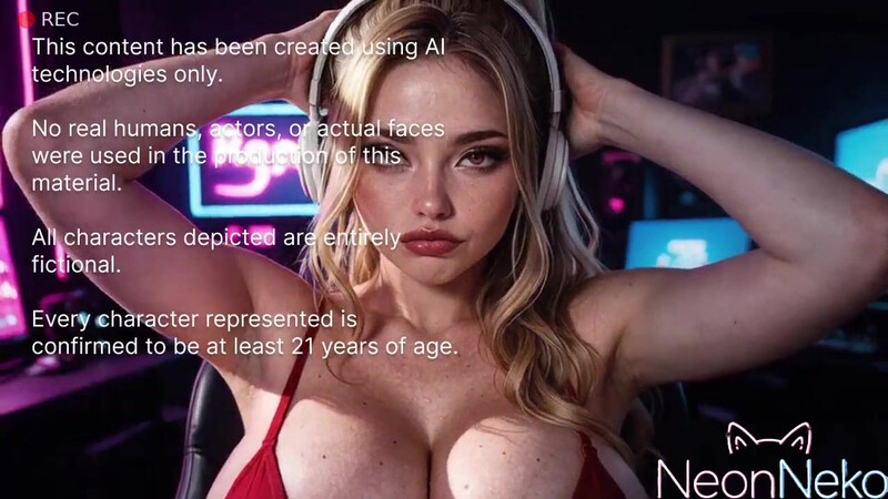 The famous busty streamer was caught and fucked [Ai]