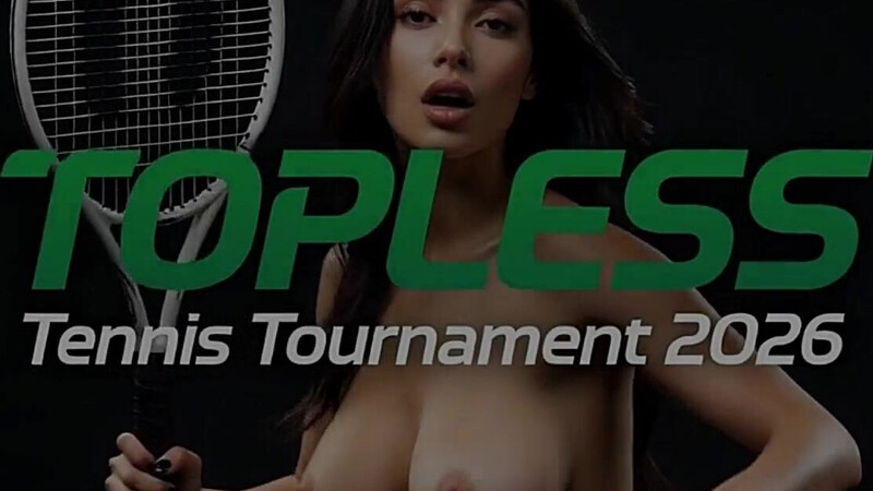 TOPLESS NUDE TENNIS MATCH - (Nude in Public AI Entertainment)