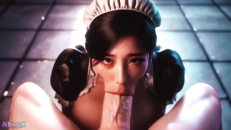 (3D) ASIAN MAIDS Blowjob POV (4K AI Generated)