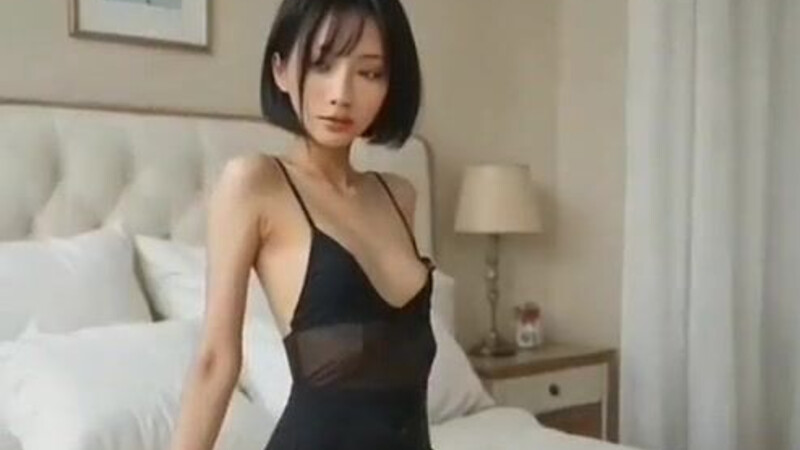 Anaka, a young, skinny Asian girl, enjoys sex with a large penis. AI-generated