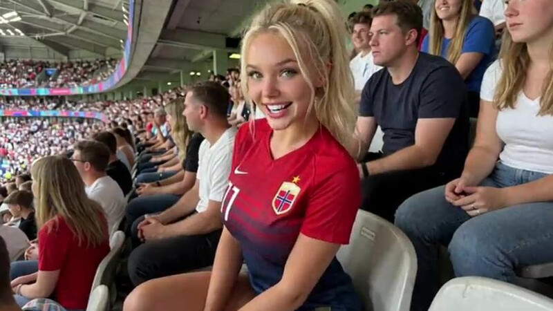 I fucked the blonde Norwegian girl I met at the World Cup and gave her a creampie in public in the stands [AI Generated]