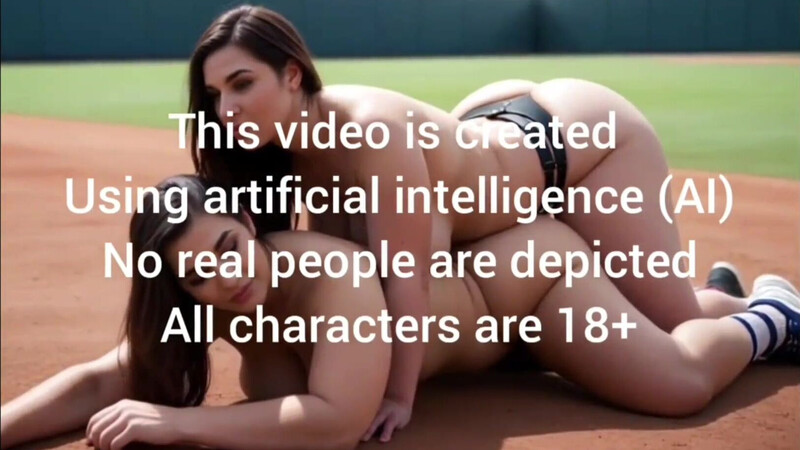Beautiful BBW woman takes cock in the baseball (AI generated)