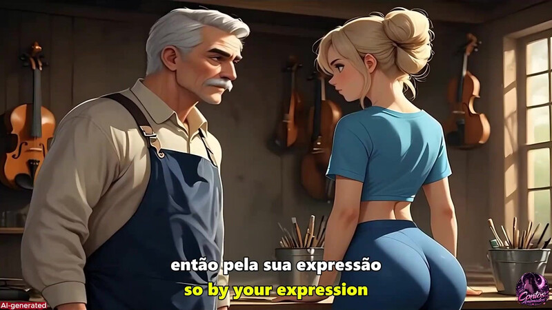 Le vieux luthier - contes animés - générés par IA