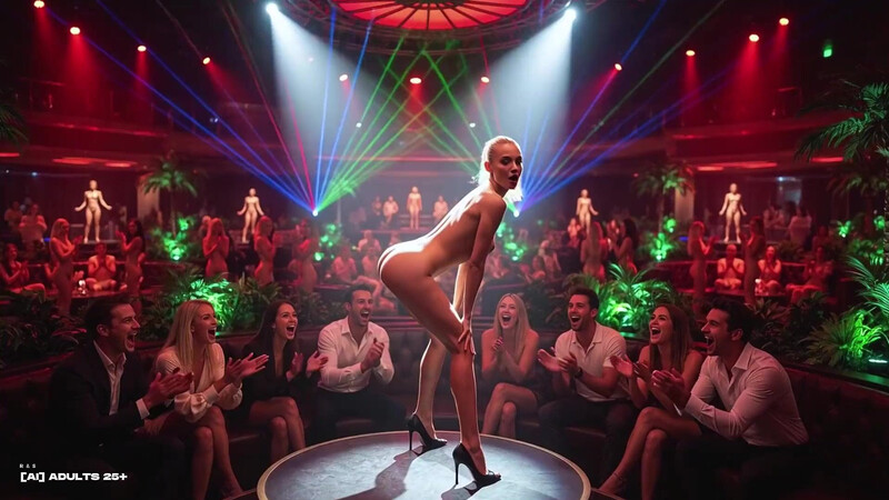 [AI-generated] TAKE THAT! - Music Short Video: Naked Dancers & Hot Striptease Party (watch with sound)