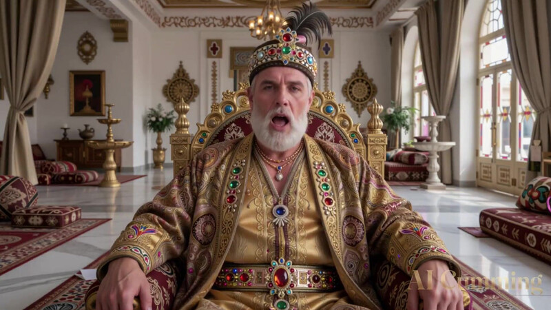 Ottoman Sultan has an Orgy with his Harem of Busty Women (AI Generated)