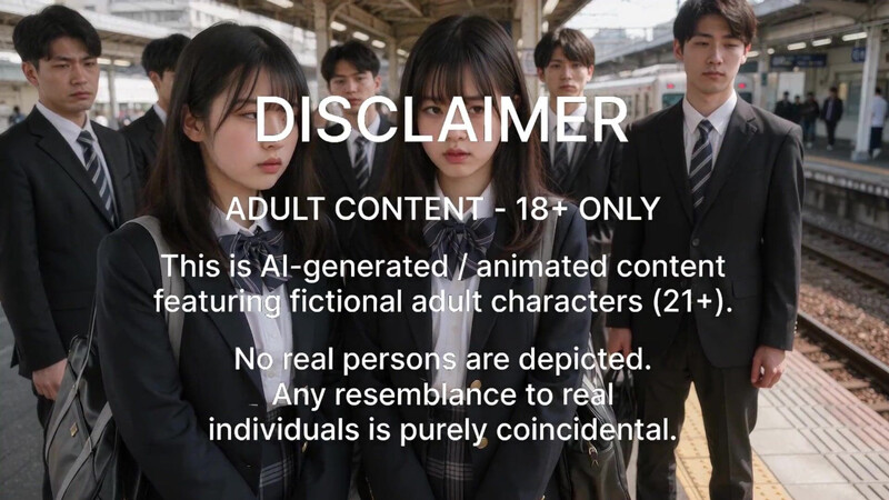 Japanese female students love fucking on the train! (Ai generated)