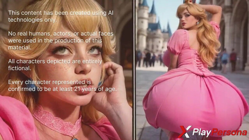 I grabbed this royal bitch, Princess Peach, ripped off her pink dress and fucked her hard in both holes [AI]