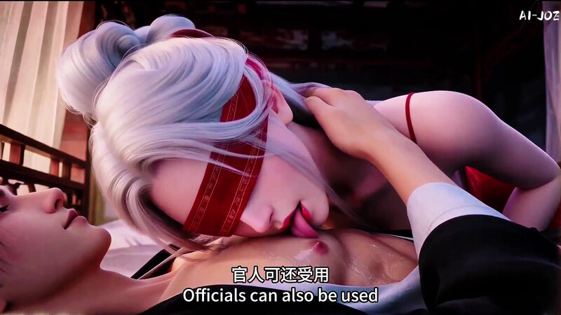 Blindfolded Silver Hair Beauty Meets the Masked Stranger.E4.AI-generated