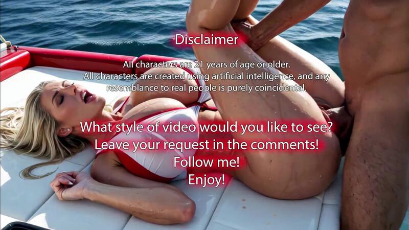 AI generated. I bought a boat to fuck such beautiful women on it.