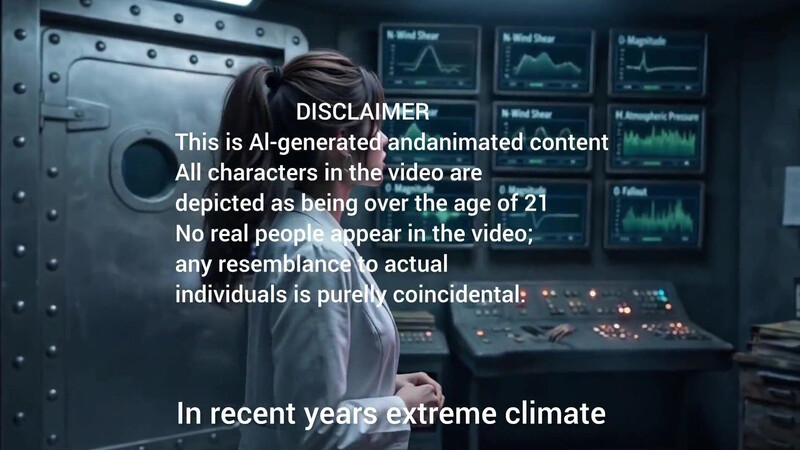 The female scientist(AI generated video)